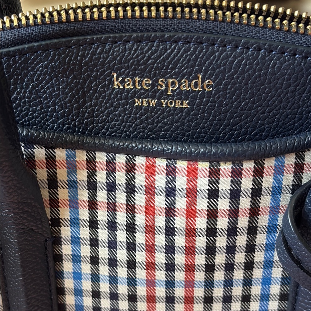 Kate Spade Navy Checkered Women's Bag - Picture 4 of 12